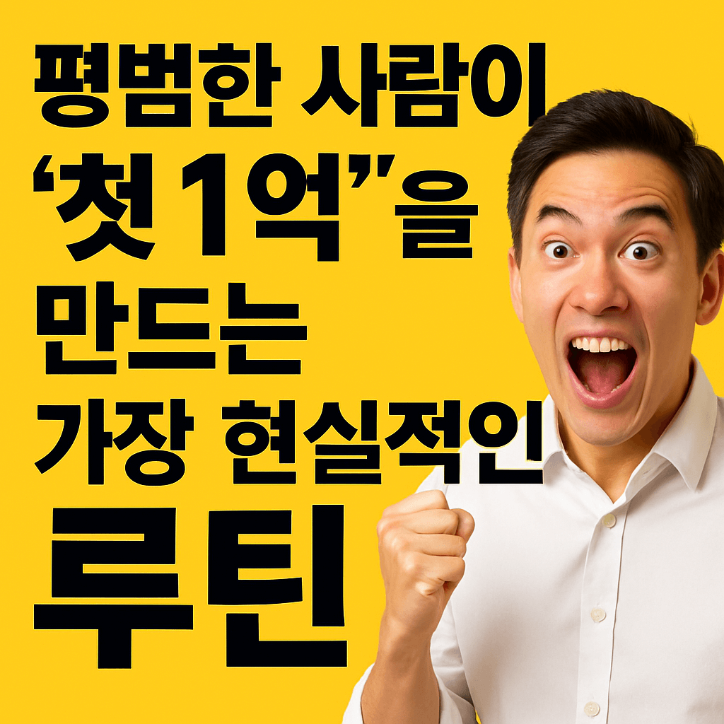평범한 사람이 &lsquo;첫 1억&rsquo;을 만드는 가장 현실적인 루틴
