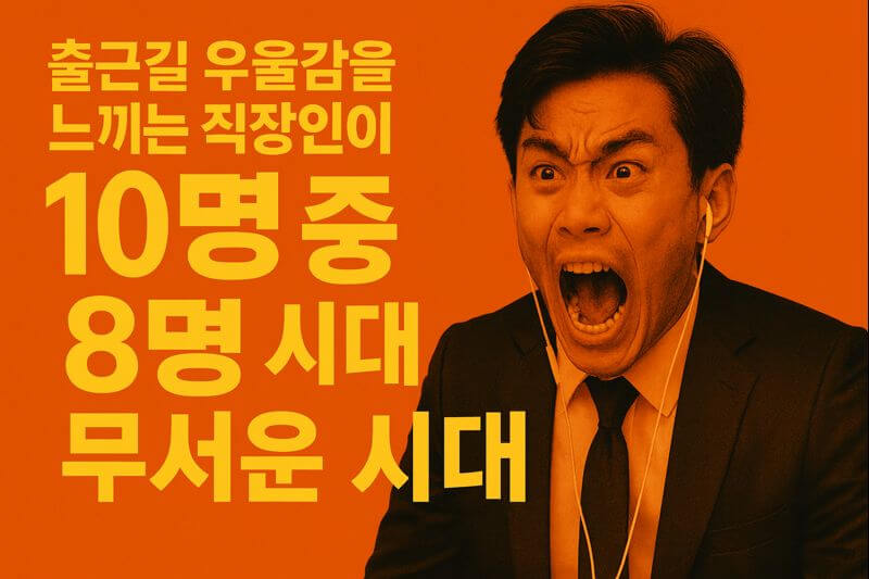 출근길 우울감을 느끼는 직장인이 10명 중 8명인 시대 출근길 우울감을 느끼는 직장인이 10명 중 8명인 시대