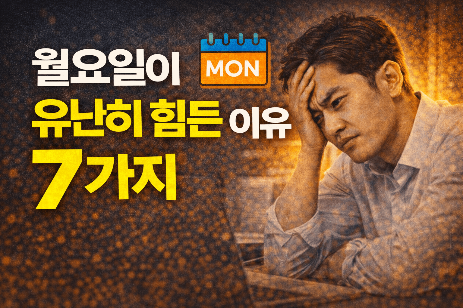 월요일이 유난히 힘든 이유 7가지 월요일이 유난히 힘든 이유 7가지