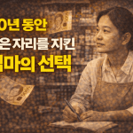 20년 동안 같은 자리를 지킨 엄마의 선택 20년 동안 같은 자리를 지킨 엄마의 선택