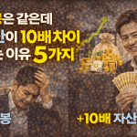 연봉은 같은데 자산이 10배 차이 나는 이유 5가지 연봉은 같은데 자산이 10배 차이 나는 이유 5가지