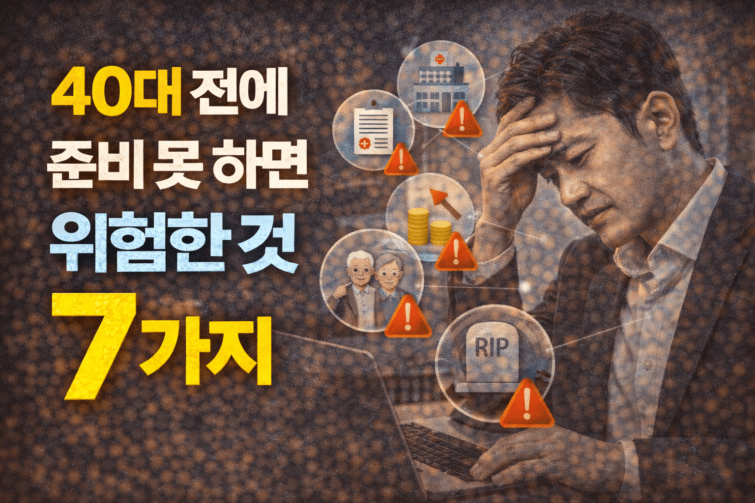 40대 전에 준비 못 하면 위험한 것 7가지