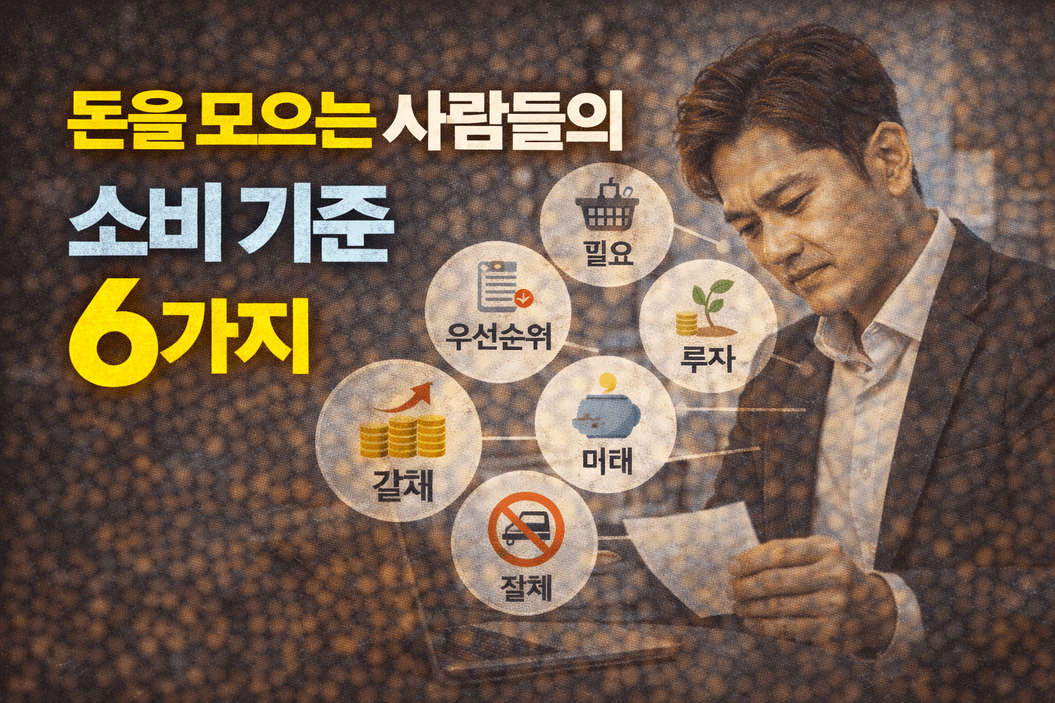 돈을 모으는 사람들의 소비 기준 6가지
