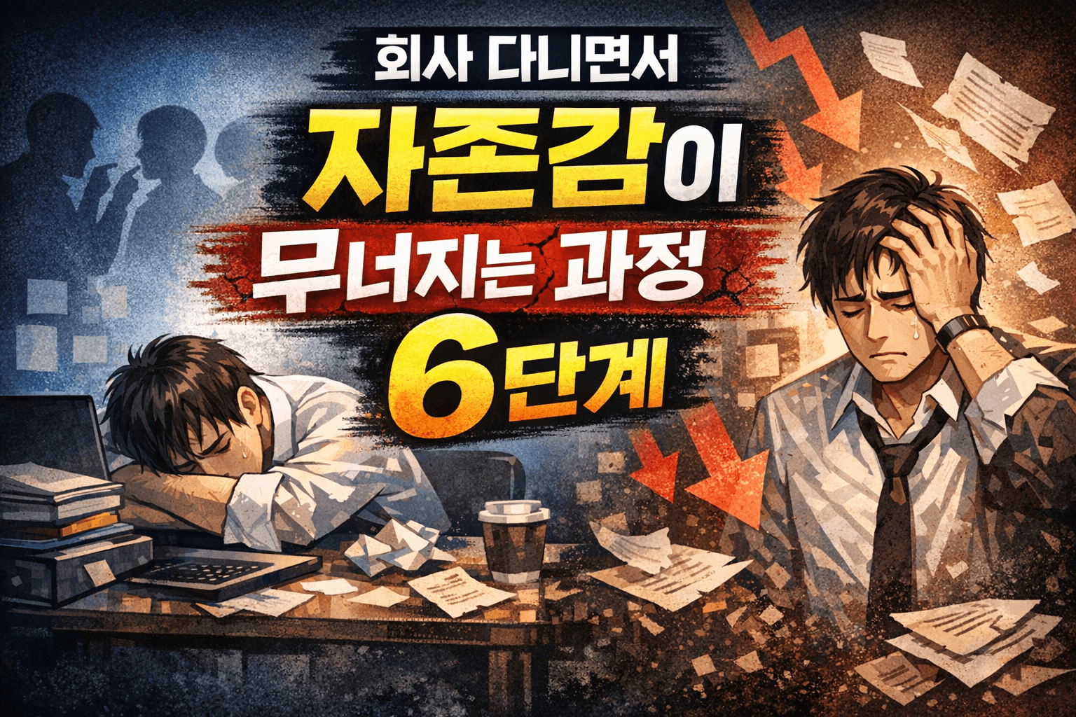 회사 다니면서 자존감이 무너지는 과정 6단계 회사 다니면서 자존감이 무너지는 과정 6단계