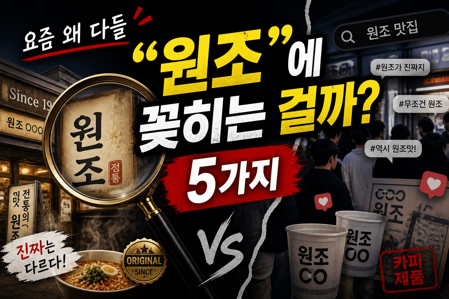 요즘 왜 다들 &ldquo;원조&rdquo;에 꽂히는 걸까